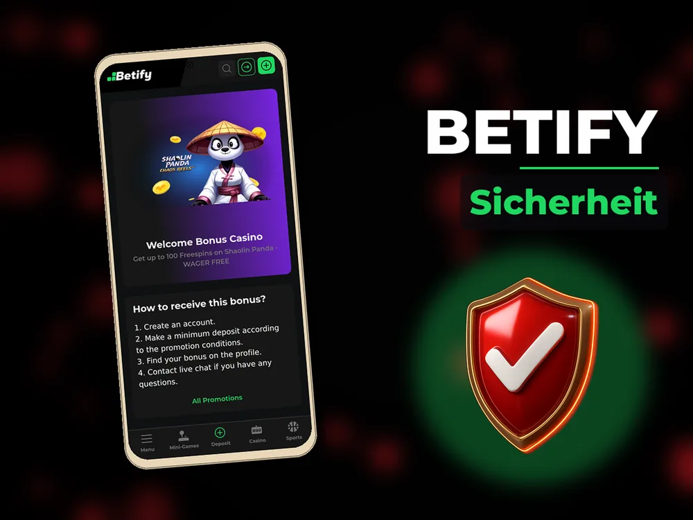 Betify - Sicherheit